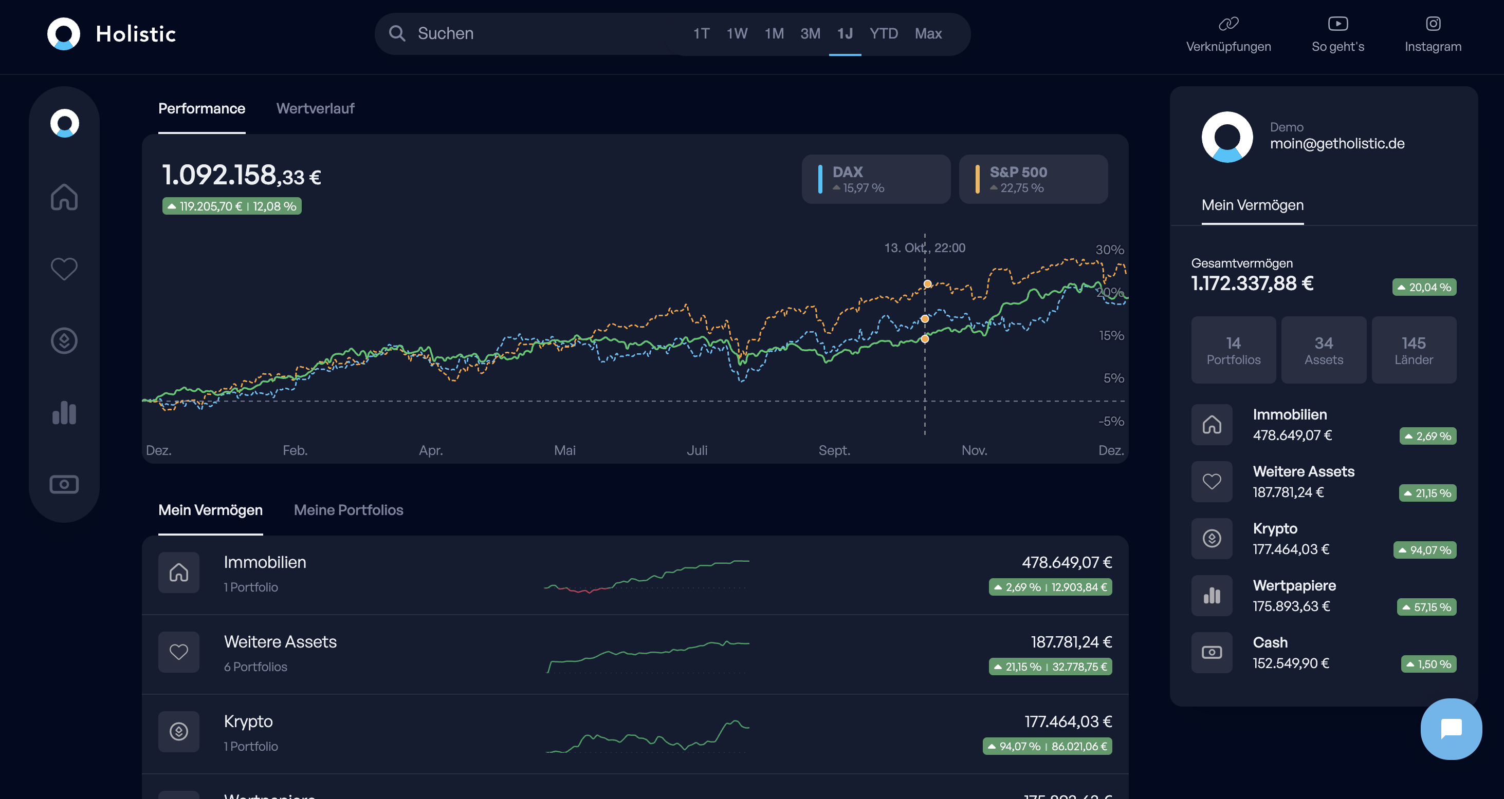 Holistic Capital Portfolio Tracker